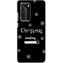 Рождественские, Праздничные Чехлы для Хуавей П40 Про – Christmas loading