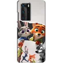 Силіконовий чохол з принтом Зоотрополіс для Huawei P40 Pro