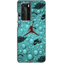 Силиконовый Чехол Nike Air Jordan на Хуавей П40 Про (Джордан Найк)