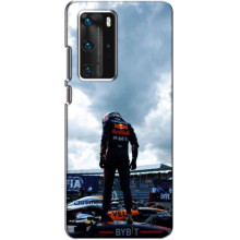Чехол с прнтом Формула 1 на Huawei P40 Pro – Гонщик 44