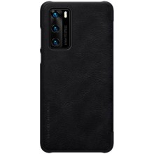 Кожаный чехол-книжка Nillkin Qin Series для Huawei P40 – Черный