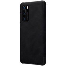 Кожаный чехол-книжка Nillkin Qin Series для Huawei P40 – Черный