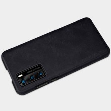 Кожаный чехол-книжка Nillkin Qin Series для Huawei P40 – Черный