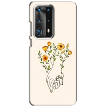 Чехлы для любимой на Хуавей П40 (VPrint) (Руки любви)