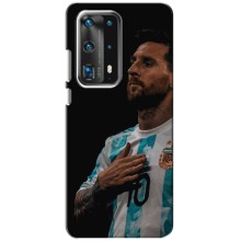 Чехлы Лео Месси Аргентина для Huawei P40 (Месси Капитан)