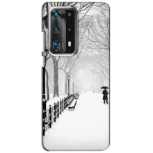 Чохли на Новий Рік Huawei P40 – Снігом замело