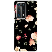 Чехлы с Цветами для Huawei P40 (VPrint) (Розочки)
