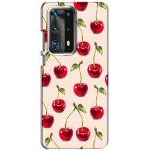 Чехлы с Фруктами для Huawei P40 (VPrint) (Вишня)
