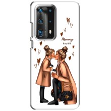 Чохол з друком для Huawei P40 - (Мама з дитинкою) (AlphaPrint) (Донька і мама)