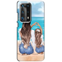Чохол з друком для Huawei P40 - (Мама з дитинкою) (AlphaPrint) (Мама з донькою)