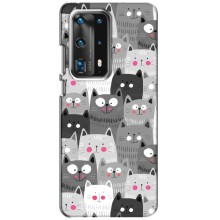 Чехлы с Котиками для Huawei P40 (VPrint) (Рисованные котики)