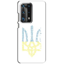 Чехлы для Huawei P40  Укр. Символика (AlphaPrint) (Герб из букв)