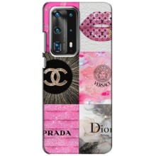 Чехол (Dior, Prada, YSL, Chanel) для Huawei P40 (Модница)