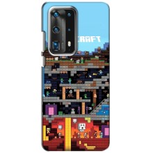 Чехол Майнкрафт на Huawei P40 (AlphaPrint) Minecraft (фон Minecraft)