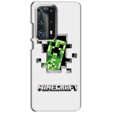 Чехол Майнкрафт на Huawei P40 (AlphaPrint) Minecraft (крипер Майнкрафт)