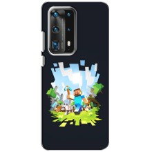 Чехол Майнкрафт на Huawei P40 (AlphaPrint) Minecraft (персонажи Minecraft)