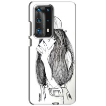 Чехол с печатью для Huawei P40 - (Мода) (AlphaPrint) (Фото девочки)