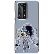 Чехол NASA для Huawei P40 (AlphaPrint) (Космонавт фото)