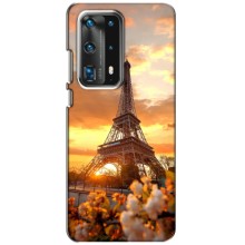 Чехол Эйфелева Башня для Huawei P40 - (AlphaPrint) (Солнечная башня)