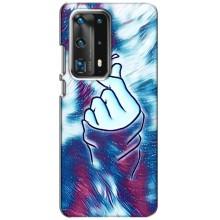 Чохол з принтом для Huawei P40 (AlphaPrint - Знак сердечка)