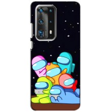 Чехол Амонг Ас для Huawei P40 (AlphaPrint) (Скины в космосе)