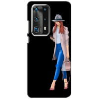 Чехол с картинкой Модные Девчонки Huawei P40 (Девушка со смартфоном)