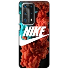 Чехол для Huawei P40 - с принтом Найк (AlphaPrint) (Дымчатый найк)