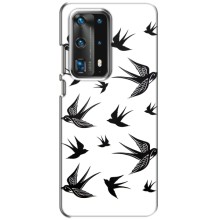Чехол с птицами на Huawei P40 (VPrint) (Ласточки)