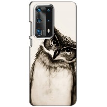 Чехол с птицами на Huawei P40 (VPrint) (Сова)