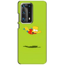 Чехол с Симпсонами для Huawei P40 (VPrint) (Барт Симпсон)