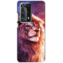 Чехол со Львом для Huawei P40 (VPrint) (Красочный Лев)
