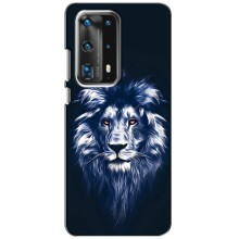 Чехол со Львом для Huawei P40 (VPrint) (Синий Лев)
