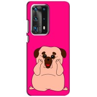 Чехол (ТПУ) Милые собачки для Huawei P40 – Веселый Мопсик