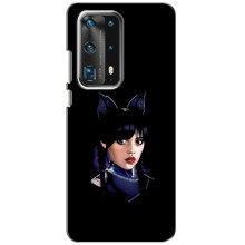 Чехлы Венсдей на Huawei P40 Уэнсдей (AlphaPrint) (серьезная Уэнздей)