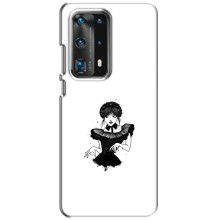 Чехлы Венсдей на Huawei P40 Уэнсдей (AlphaPrint) (танец Уэнздей)