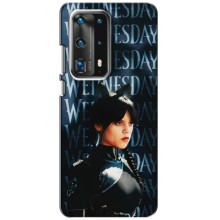 Чехлы Венсдей на Huawei P40 Уэнсдей (AlphaPrint) (Уэнздей кошка)