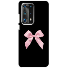 Чехол банты для Huawei P40 – Бант на черном