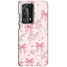 Чехол банты для Huawei P40 – Банты с цветами