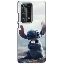 Чохол з малюнком Стіч для Huawei P40 – Стіч з квіткою