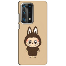 Чехол с Лабубу на Huawei P40 (Коричневый Лабубу)