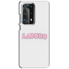 Чехол с Лабубу на Huawei P40 (Лого Лабубу)