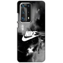 Чехол с логотипом Найк на Huawei P40 (Найк дымчатый)