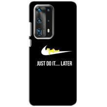 Чехол с логотипом Найк на Huawei P40 (Nike just do it)