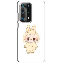 Чохол з принтом Лабубу для Huawei P40 – Бежевий Лабубу