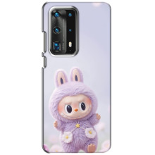 Чохол з принтом Лабубу для Huawei P40 – Фіолетовий Лабубу