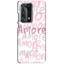Чохол з розовим принтом для Huawei P40 (Любов)