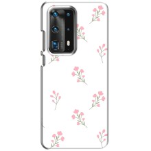 Чохол з розовим принтом для Huawei P40 (Рожеві квіти)