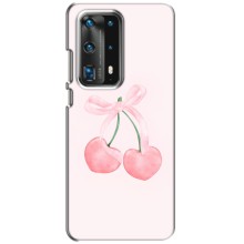 Чохол з розовим принтом для Huawei P40 (Рожеві вишні)