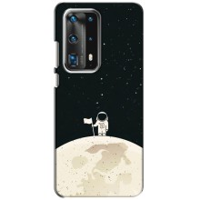 Космические Чехлы для Хуавей П40 (VPrint) (На луне)