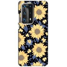 Чехлы с тематикой "ЦВЕТЫ" на Huawei P40 (красивые цветы)